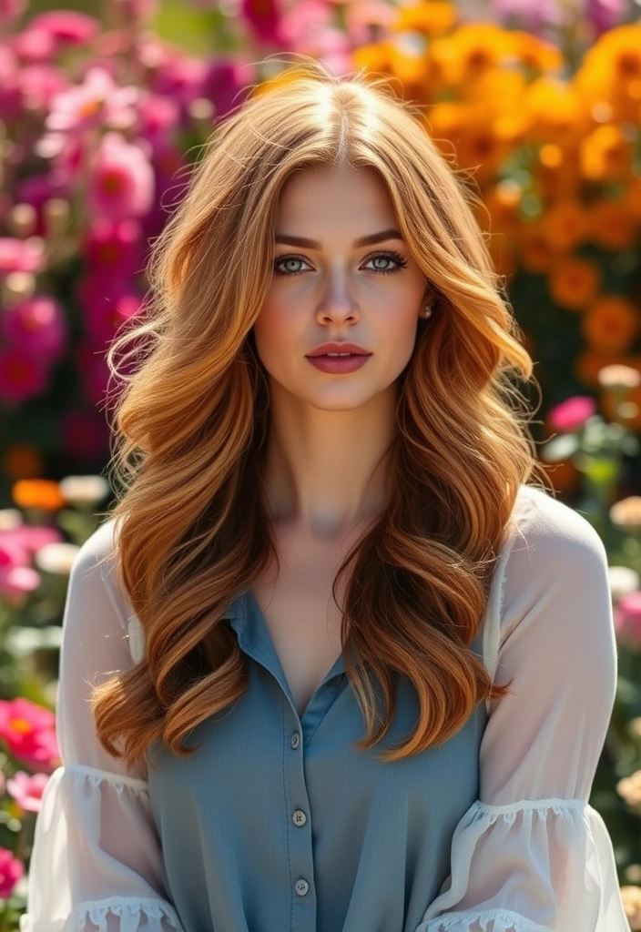 24 Spicy Ginger Wolf Cut Ideas That Will Make You the Envy of All Your Friends! - 14. Soft Wave Ginger Wolf Cut