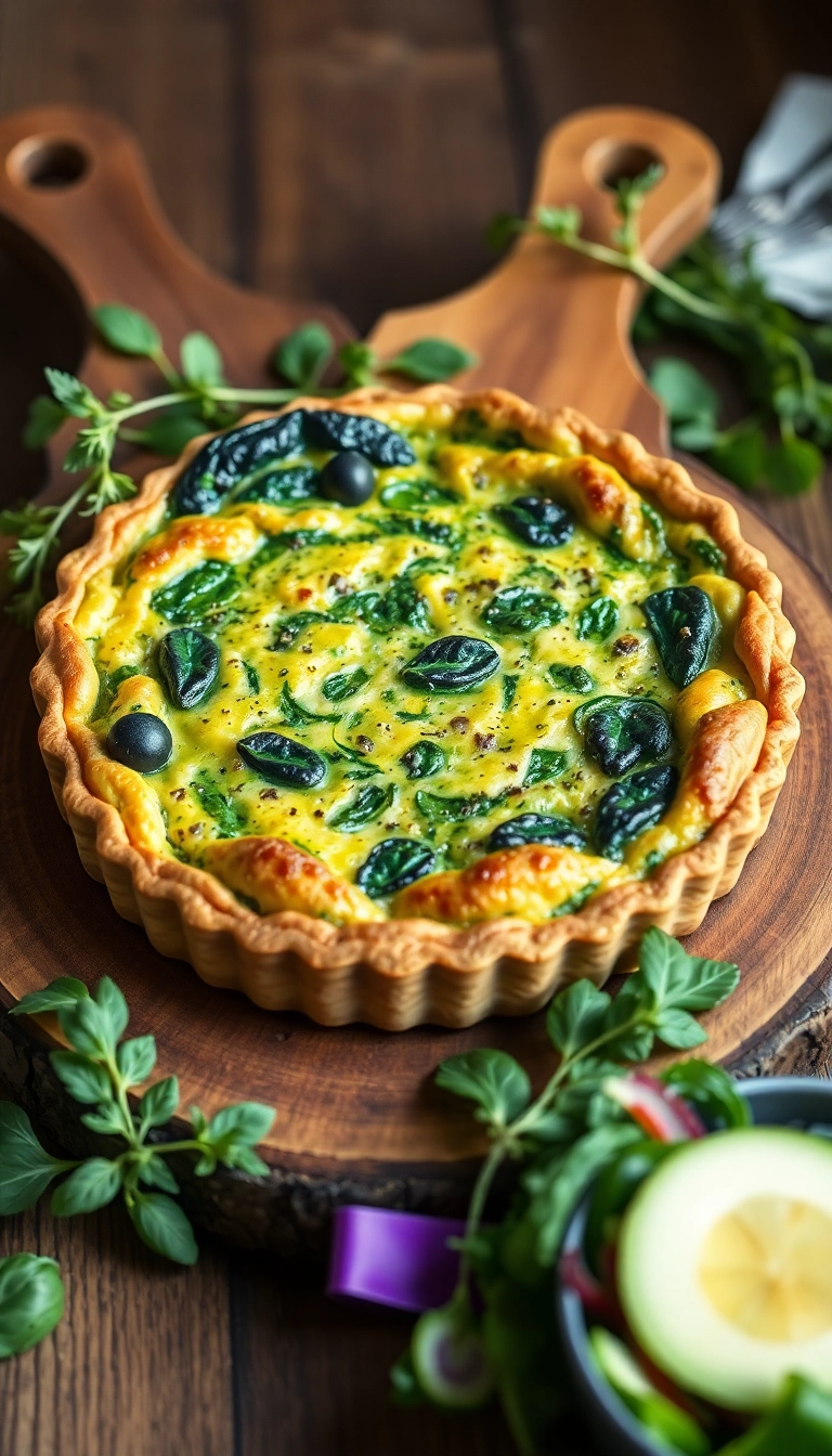 22 Harry Potter Dinner Ideas That'll Make You Feel Like You're at Hogwarts! - 12. Slytherin Spinach Quiche