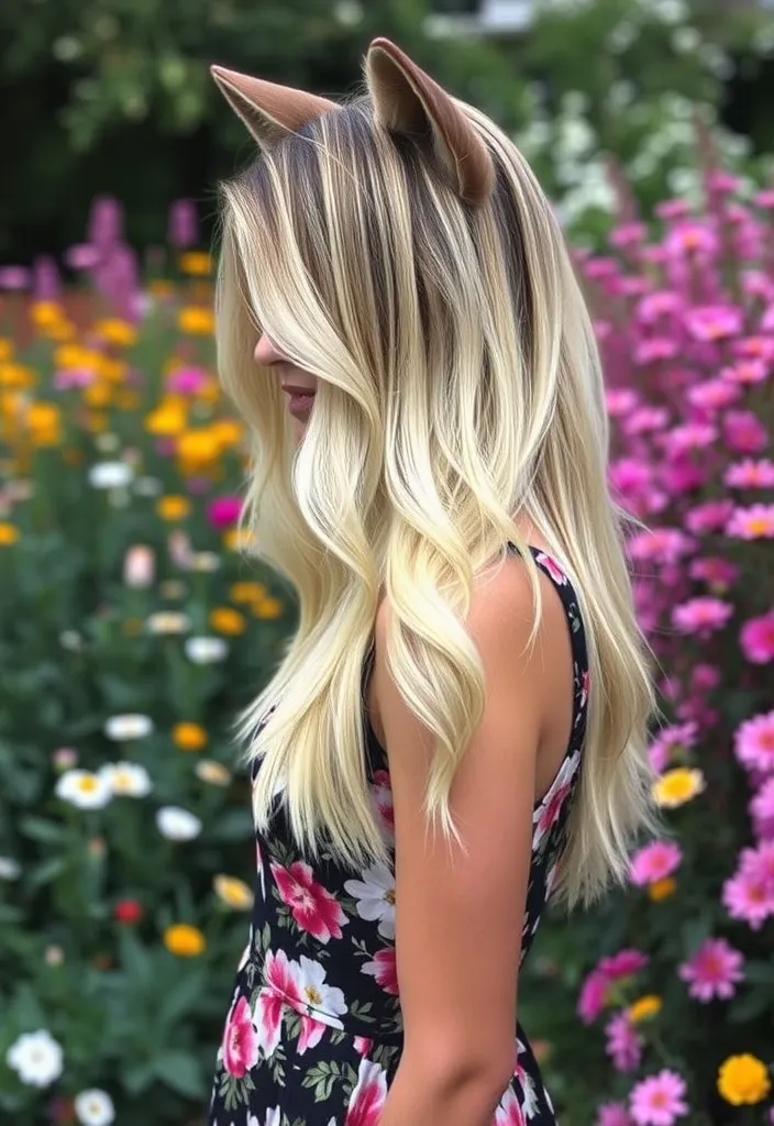 22 Stunning Blonde Wolf Cut Ideas That'll Make Heads Turn! - 7. Ombre Effect