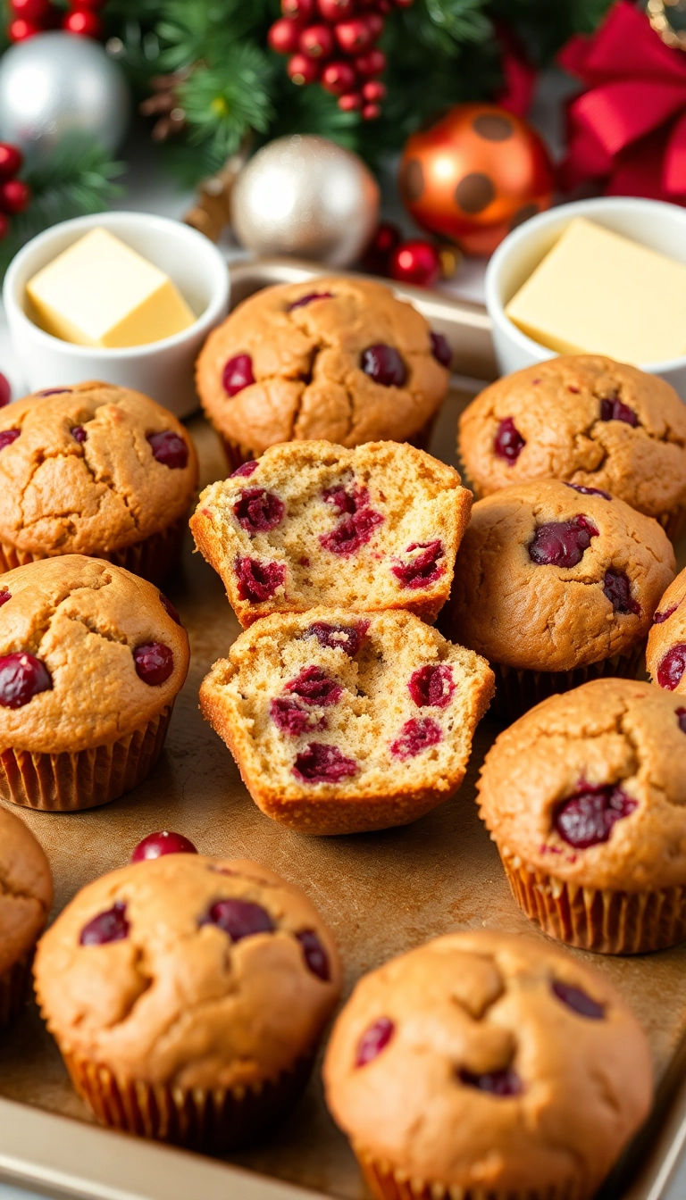 21 Christmas Brunch Ideas That Will Make Your Holiday Morning Magical! - 2. Cranberry Orange Muffins