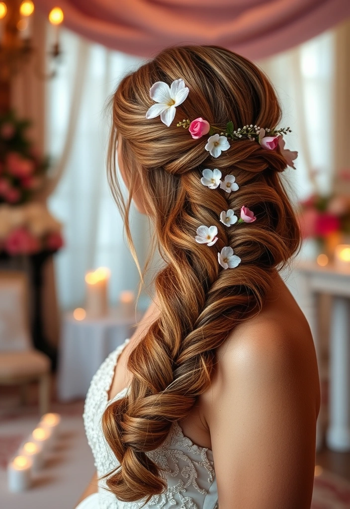 25 Stunning Homecoming Hairstyles That Will Turn Heads (Get Ready for Compliments!) - 15. Romantic Waterfall Braid