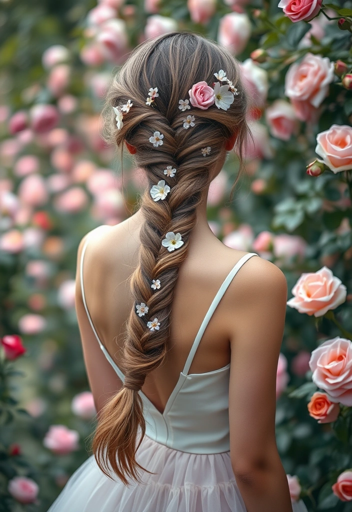 26 Elegant Hairstyles for Wavy Hair That Will Turn Heads! - 9. Romantic Fishtail Braid