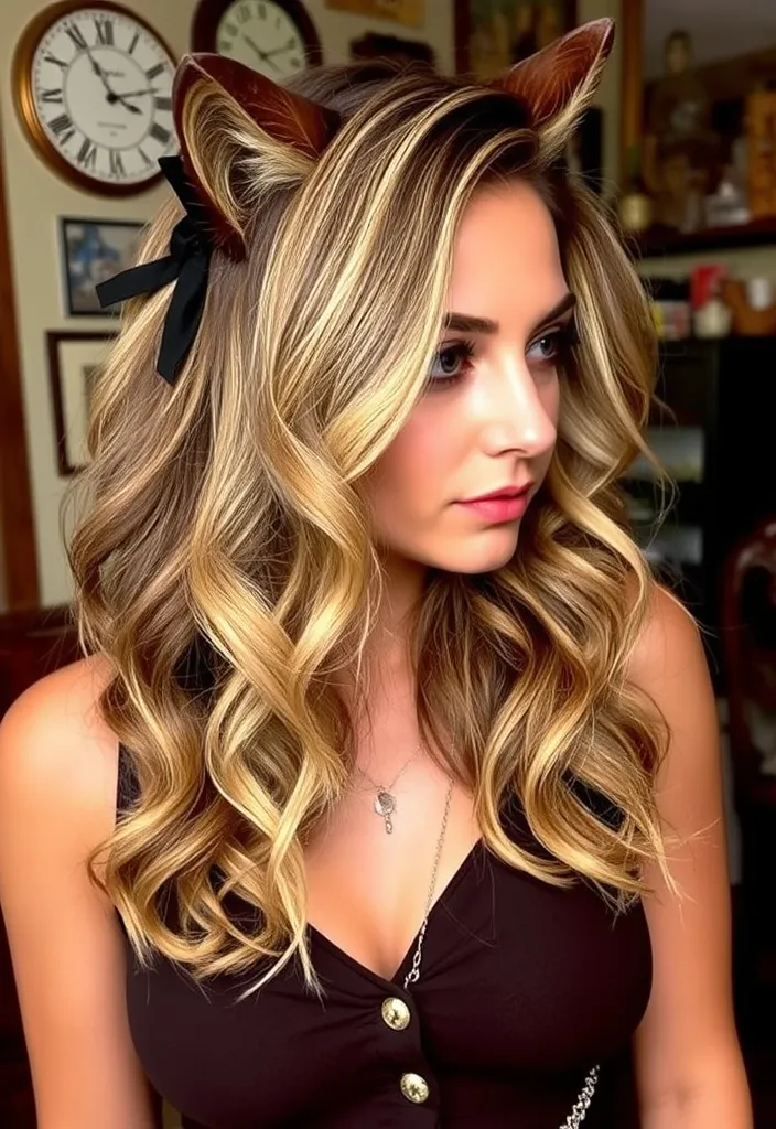 21 Balayage Wolf Cut Styles That Will Leave You Speechless! - 9. Vintage-Inspired Balayage