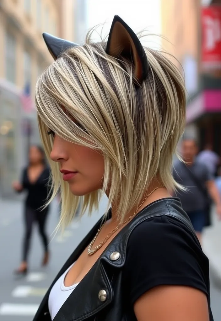 21 Balayage Wolf Cut Styles That Will Leave You Speechless! - 10. Short and Sweet Balayage Wolf Cut