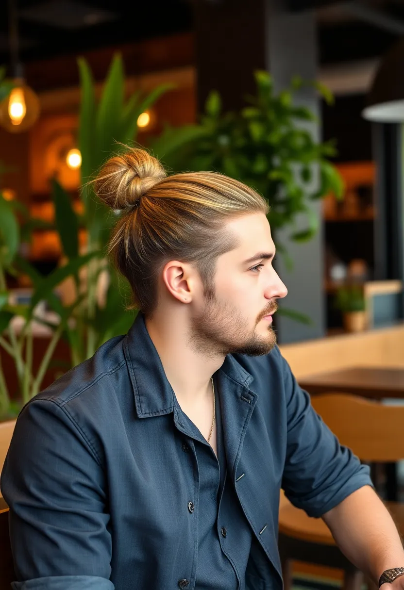 21 Stunning Haircuts for Long Haired Men That Will Turn Heads! - 2. The Man Bun