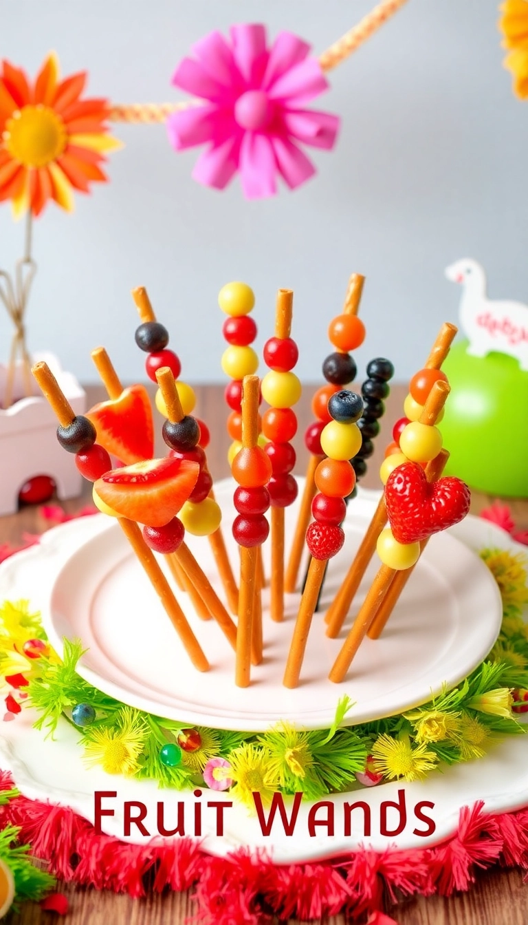 22 Harry Potter Dinner Ideas That'll Make You Feel Like You're at Hogwarts! - 21. Magical Fruit Wands