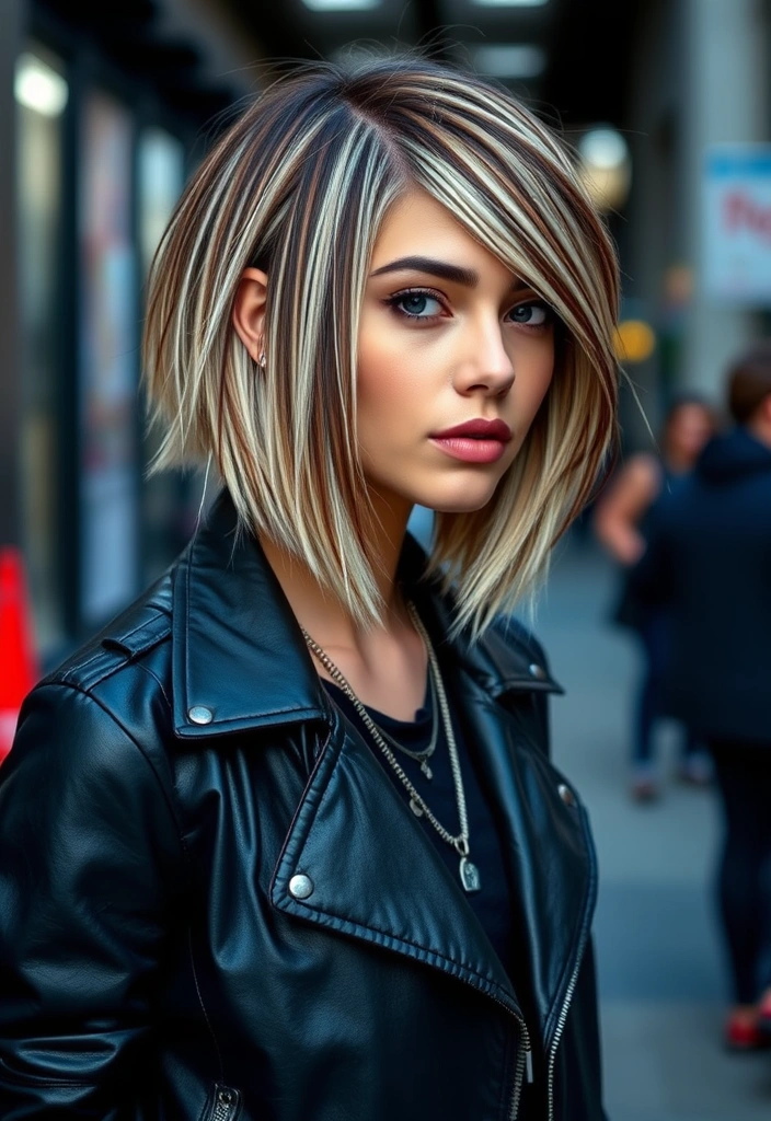 22 Short Haircuts That Flatter Chubby Faces Perfectly (You Won't Believe #15!) - 5. Asymmetrical Bob