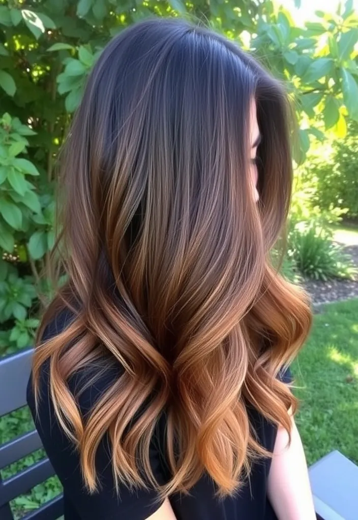 21 Balayage Wolf Cut Styles That Will Leave You Speechless! - 6. Natural Ombre Balayage