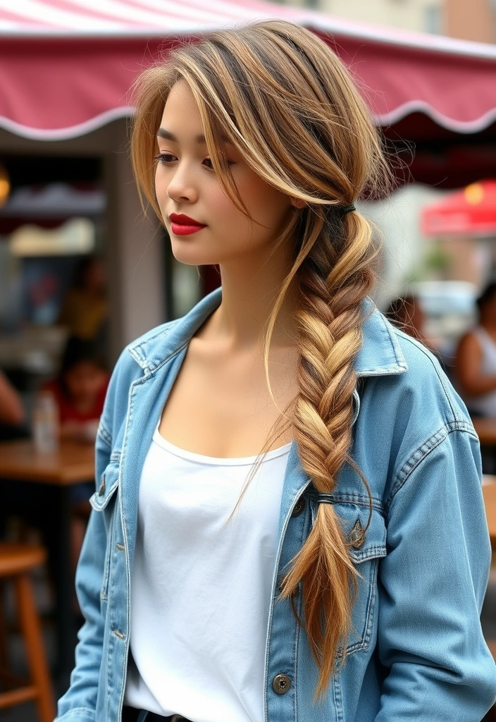 22 Elegant and Stylish Braid Hairstyles That Will Turn Heads! - 7. Messy Side Braid