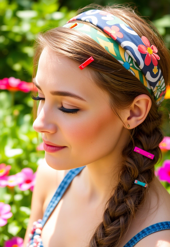 24 Summer Hair Trends for Women That Will Leave You Breathless! - 15. Bright Hair Accessories