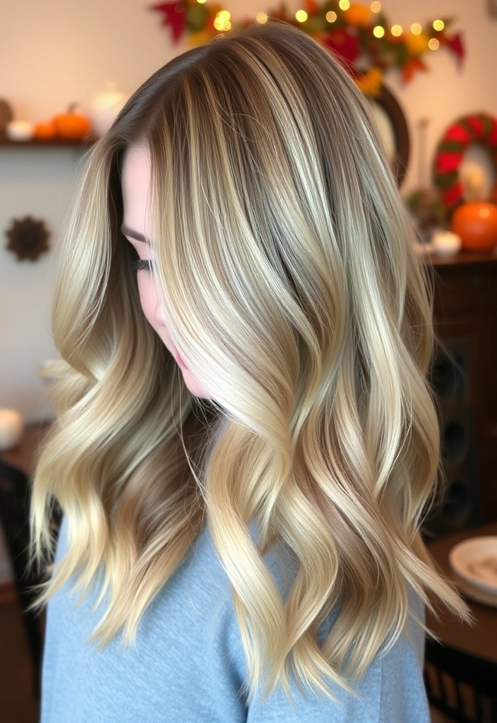 22 Stunning Fall Hair Color Ideas for Blonde That'll Make Heads Turn! - 7. Sandy Blonde with Chestnut Highlights