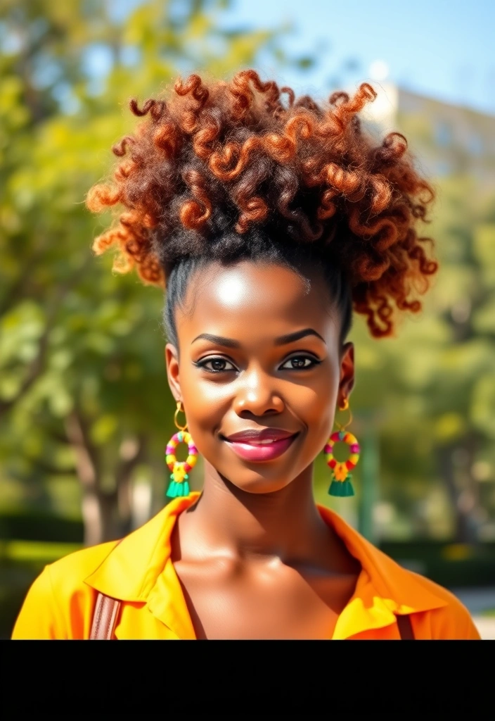 23 Stunning Hairstyles for Black Women That Will Turn Heads! - 7. High Puff