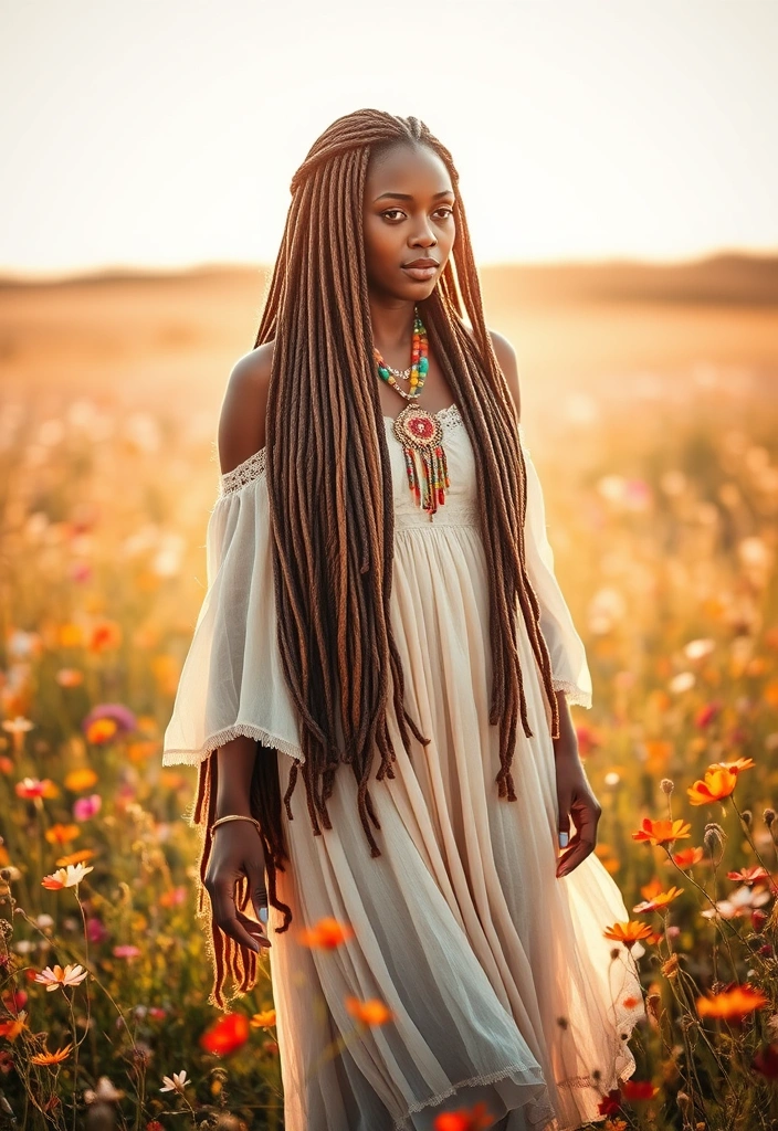 23 Stunning Hairstyles for Black Women That Will Turn Heads! - 9. Goddess Locs