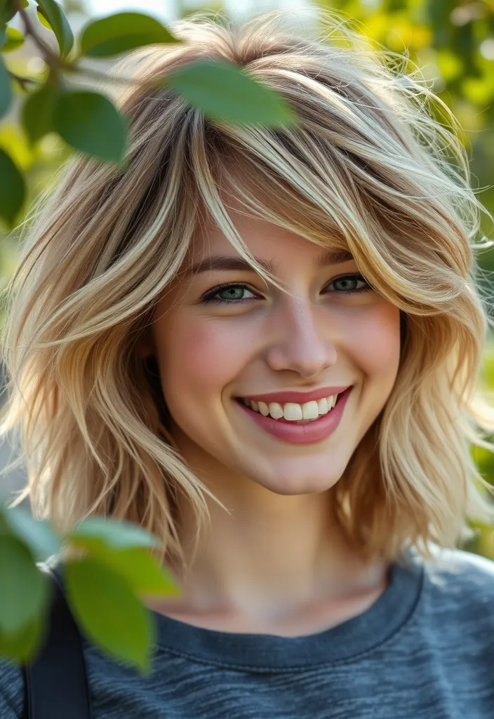 25+ Medium Wolf Cut Ideas for Women That'll Make You Want to Book an Appointment ASAP! - 1. Effortlessly Tousled Layers