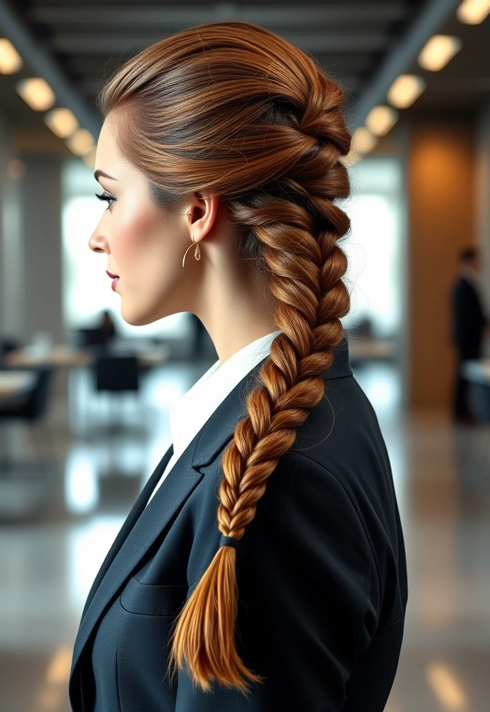 22 Elegant and Stylish Braid Hairstyles That Will Turn Heads! - 16. Sleek Ponytail Braid