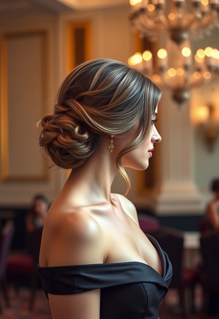 26 Elegant Hairstyles for Wavy Hair That Will Turn Heads! - 3. Classic Low Bun