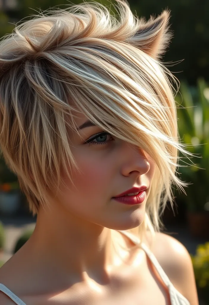 20 Fluffy Wolf Cut Ideas That Will Transform Your Look Instantly! - 9. Fluffy Wolf Cut with Highlights