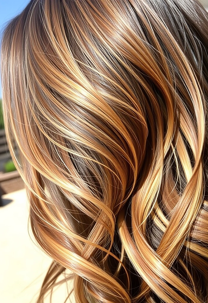 23 Summer Hair Color Ideas for Brunettes That Will Have Everyone Staring at You! - 1. Caramel Swirl Highlights