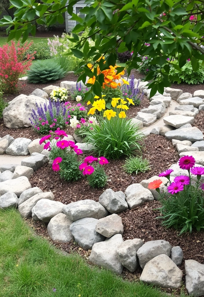 26 River Rock Landscaping Ideas That Will Transform Your Outdoor Space! - 4. Accent with River Rock Borders