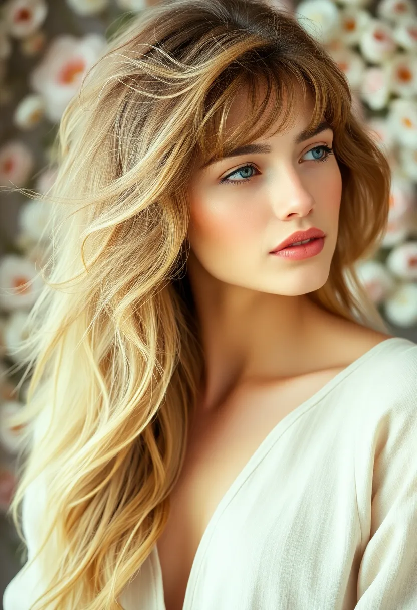 20 Stunning Wolf Cut Ideas with Bangs That Will Transform Your Look! - 3. Soft Wolf Cut with Wispy Bangs