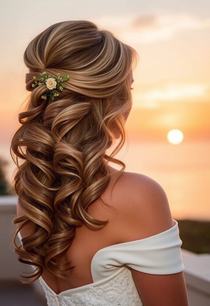 25 Stunning Long Hair Updos Perfect for Your Big Day (You Won't Believe #10!) - 9. Side-Swept Elegance