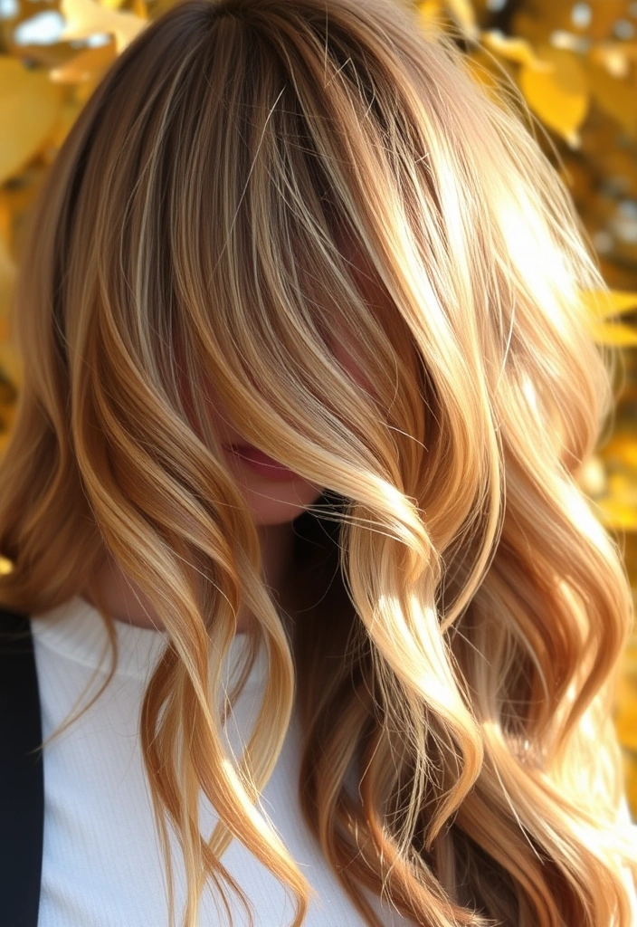 22 Stunning Fall Hair Color Ideas for Blonde That'll Make Heads Turn! - 1. Honey Blonde with Autumn Balayage