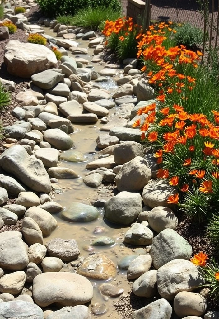 26 River Rock Landscaping Ideas That Will Transform Your Outdoor Space! - 9. Build a Dry River Bed