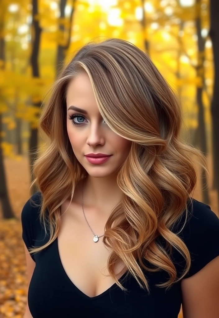 22 Stunning Fall Hair Color Ideas for Blonde That'll Make Heads Turn! - 15. Maple Blonde with Bronze Highlights