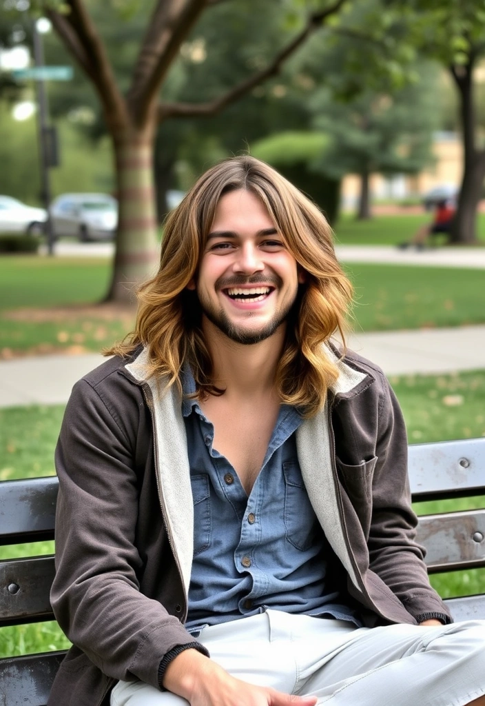 22 Dapper Hairstyles for Long-Haired Men That Will Turn Heads! - 13. The Long Shag Cut