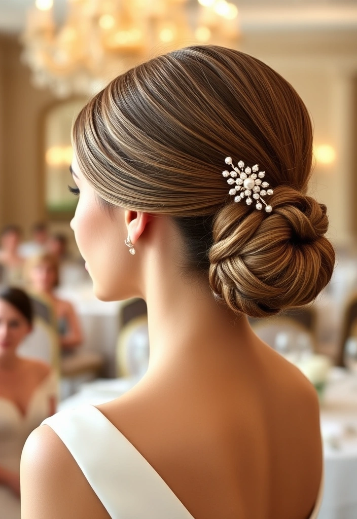 25 Stunning Long Hair Updos Perfect for Your Big Day (You Won't Believe #10!) - 2. Classic Chignon