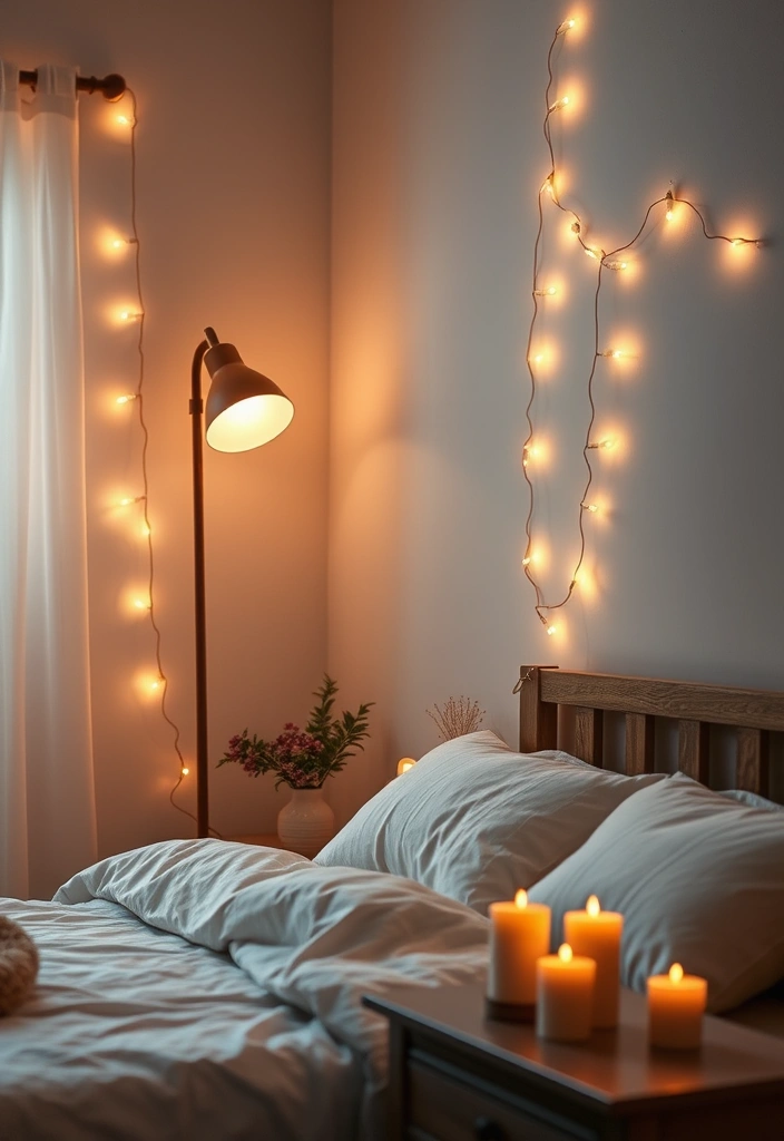 21 Cottagecore Bedroom Ideas That'll Make You Feel Like You're in a Fairytale! - 11. Soft Lighting