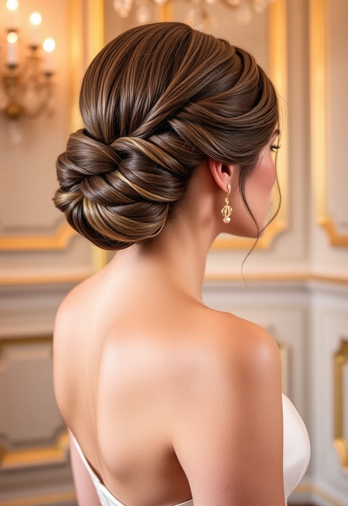 15 Fashionable Tucked Hairstyles That Will Turn Heads Everywhere! - 14. Tucked Low Twisted Updo