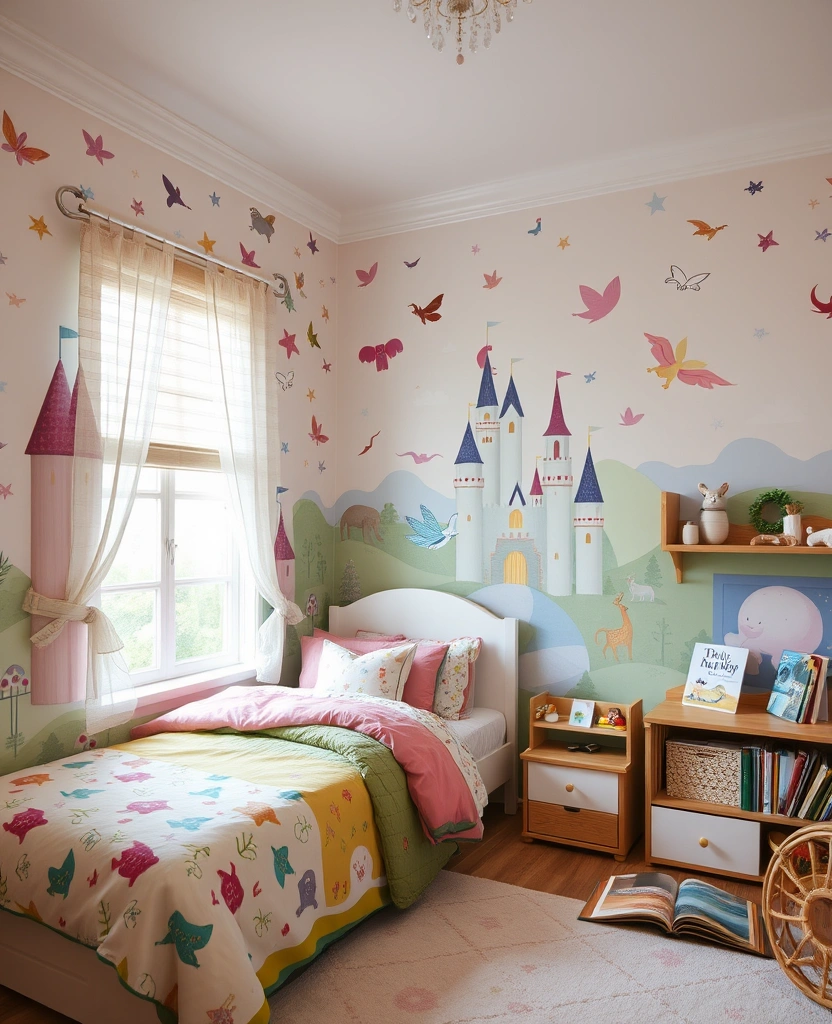 21 Cottagecore Room Wallpaper Ideas That'll Transform Your Space into a Fairytale! - 25. Whimsical Fairytales