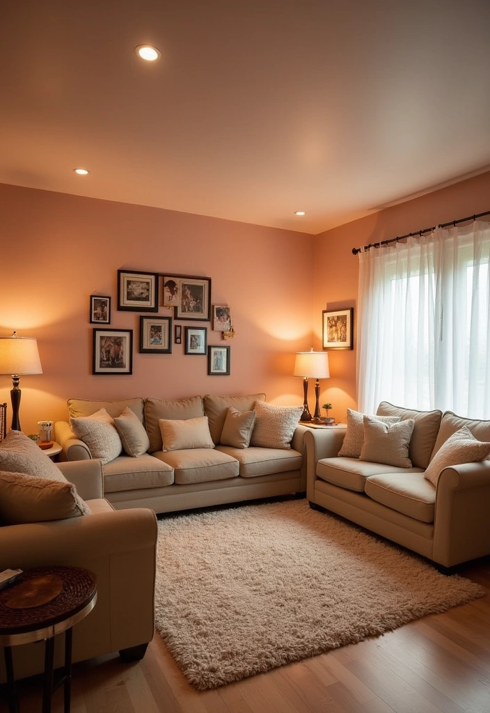 24 Best Paint Colors for a Basement That Will Transform Your Space! - 9. Soft Peach