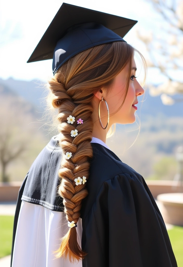 23 Graduation Hair Ideas You Can Do in Under 30 Minutes (You’ll Want #12!) - 3. Elegant Side Braid