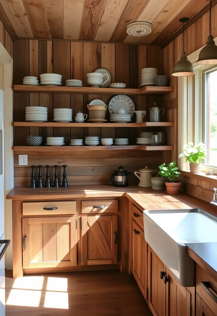 24 Enchanting British Cottage Interior Ideas That Will Make You Swoon! - 7. Rustic Kitchen Charm