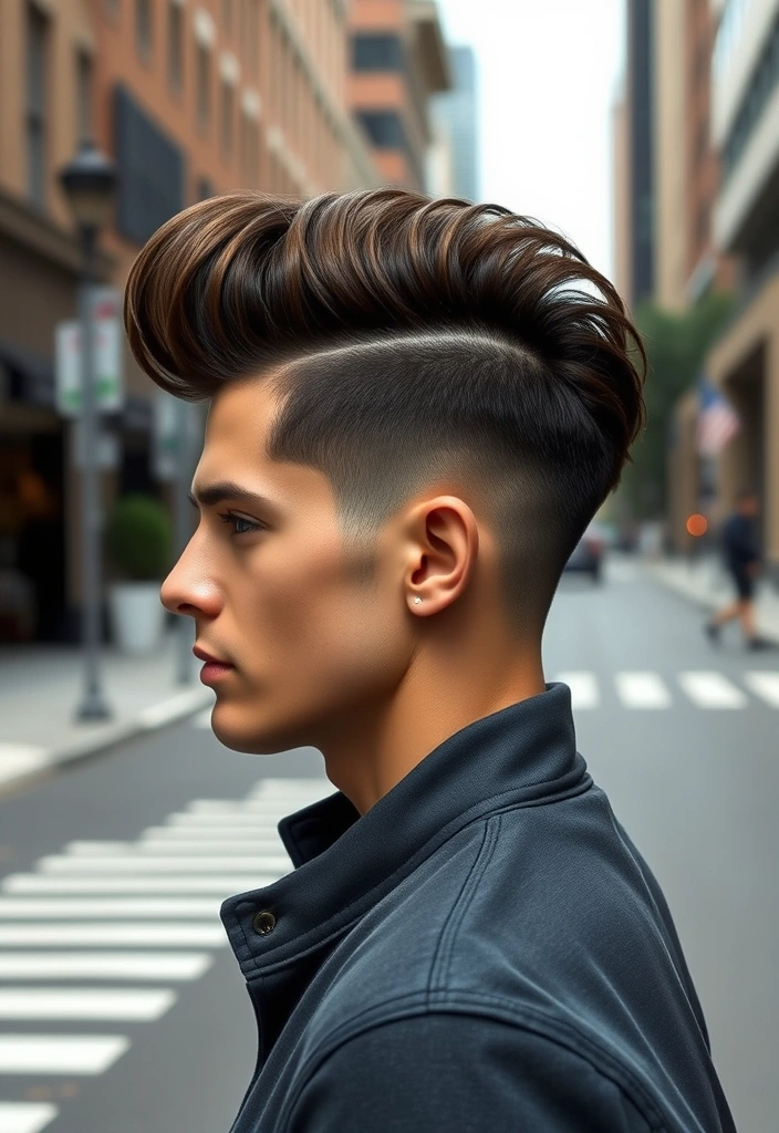 15 Short Flow Haircuts for Men That Will Turn Heads Everywhere! - 6. The Pompadour Flow