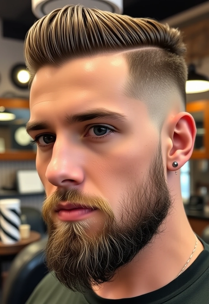 15 Modern Temple Fade Haircuts for Men That Will Transform Your Look! - 1. Classic Temple Fade