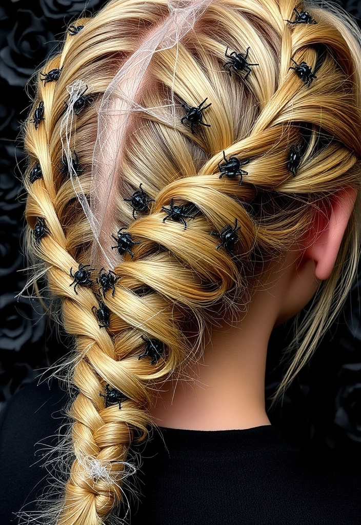 15 Spooktacular Halloween Hair Ideas That'll Haunt Your Friends! - 2. Creepy Crawly Braids