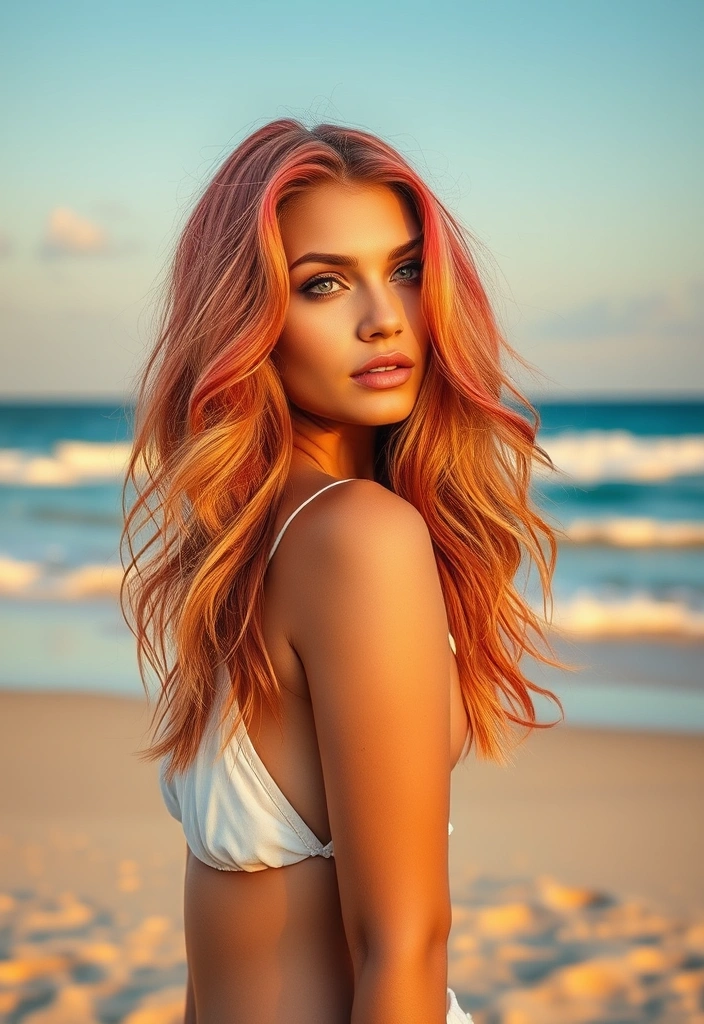 20 Summer Hair Color Trends That Will Make You the Envy of Your Friends! - 2. Bold Coral