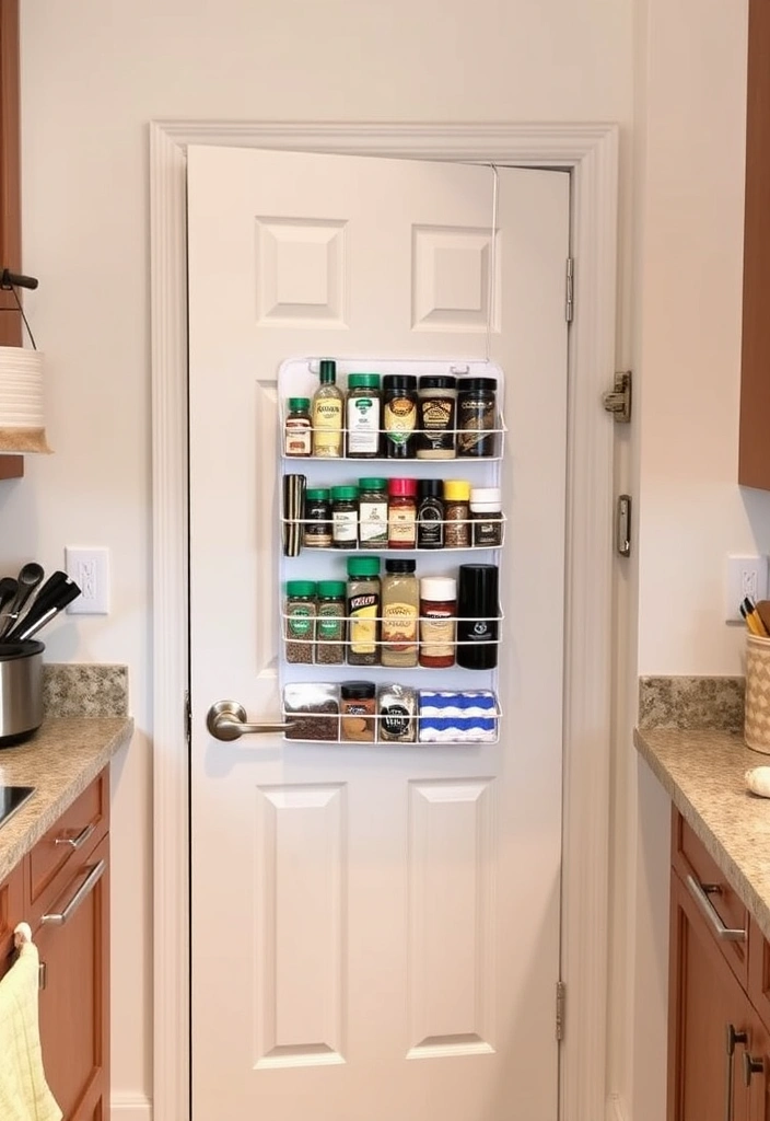 27 Small Kitchen Storage Ideas That'll Transform Your Space! - 7. Over-the-Door Organizers