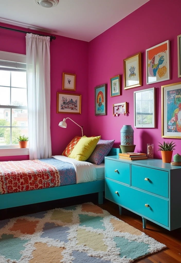 24 Best Paint Colors for Boys Room That Will Make You Want to Move In! - 22. Bright and Bold Fuchsia