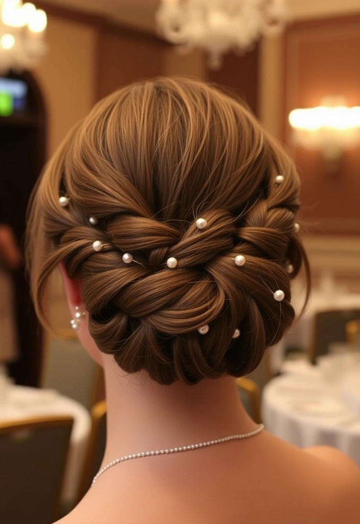 15 Fashionable Tucked Hairstyles That Will Turn Heads Everywhere! - 8. Tucked Updo with Braids