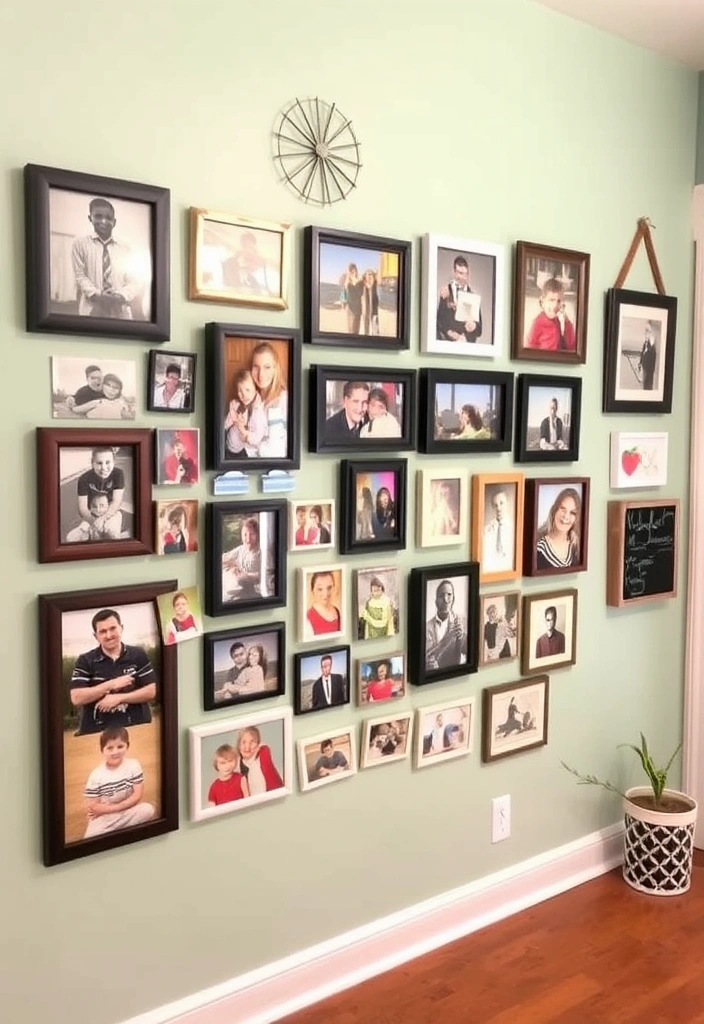 21 Inspiring Photo Wall Ideas That Will Transform Your Space! - 21. The Interactive Display