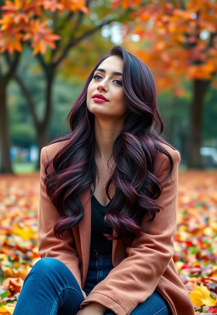 23 Stunning Fall Hair Color Ideas That Will Turn Heads This Autumn! - 22. Deep Plum