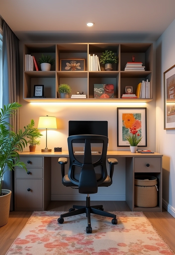 27 Unique Basement Ideas That’ll Transform Your Space into a Cozy Retreat! - 3. Stylish Home Office