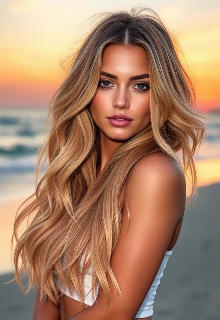 25 Lively Spring Hair Color Trends That Will Brighten Your Look! - 16. Sunset Peach Ombre