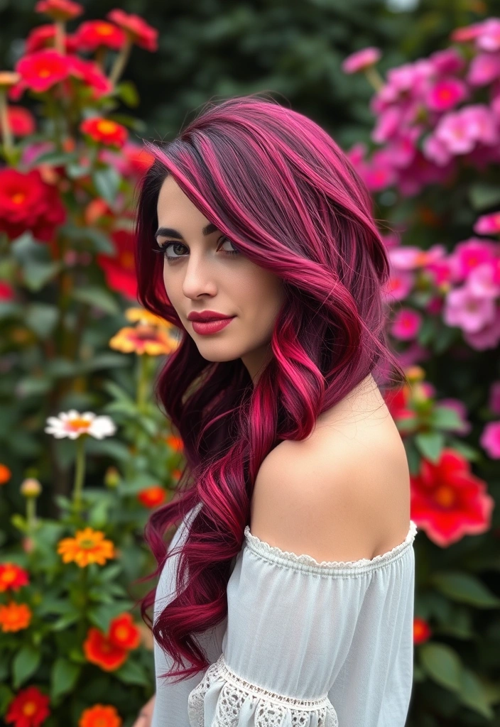 25 Lively Spring Hair Color Trends That Will Brighten Your Look! - 17. Bright Plum