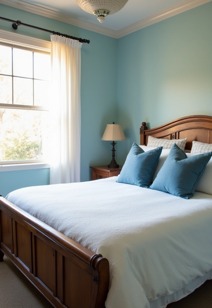 20 Serene Blues for Bedrooms That Will Transform Your Space into a Tranquil Oasis! - 8. Soft Denim Blue