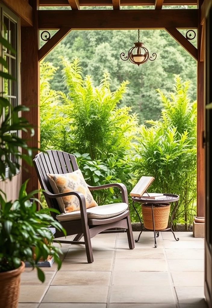 22 Cozy Patio Ideas That Will Transform Your Outdoor Space into a Relaxation Oasis! - 12. Cozy Nook with a Reading Chair